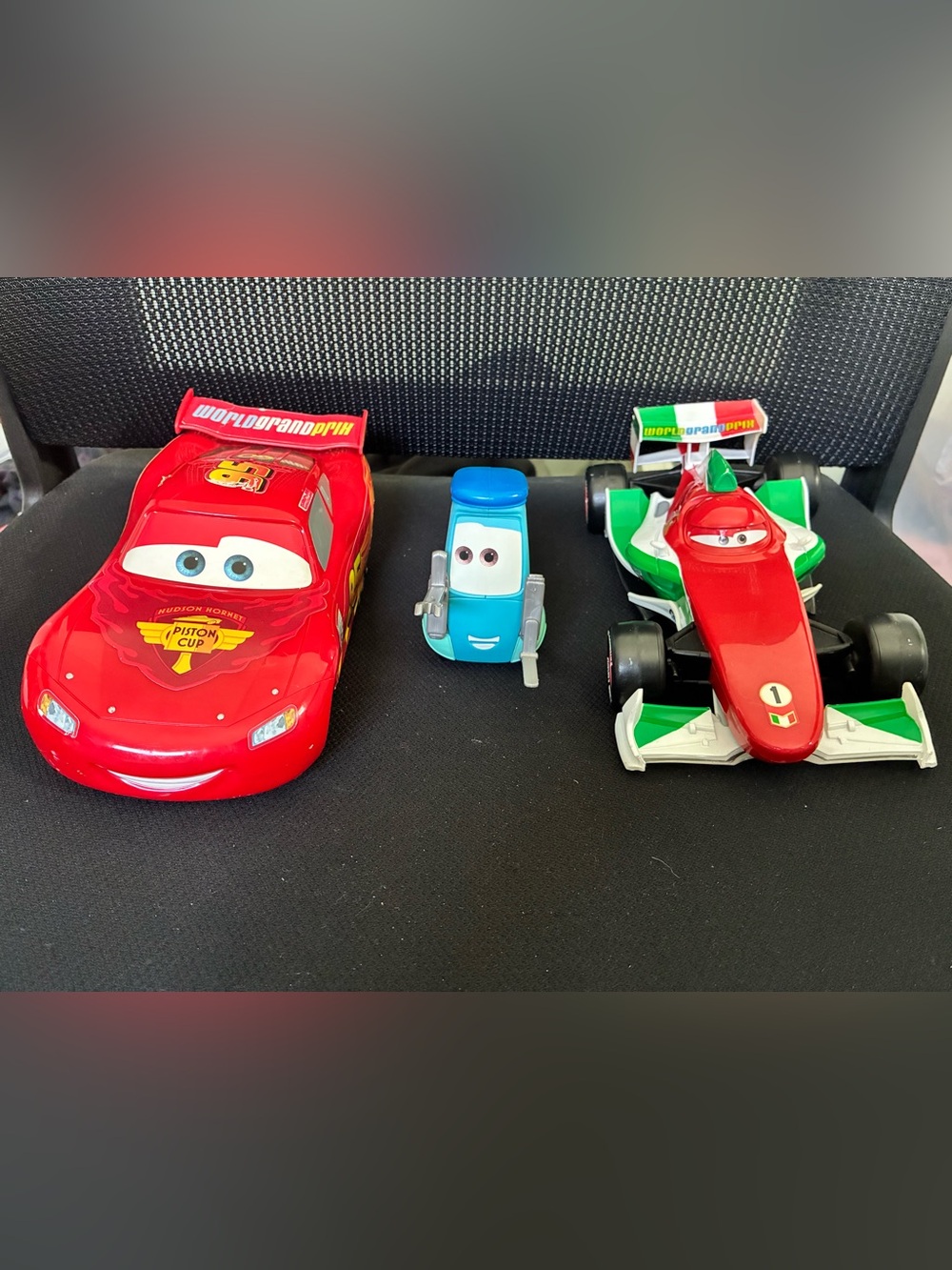 Disney Pixar Cars 2 Mattel Large Lightning McQueen Guido Francesco Bernoulli Lot